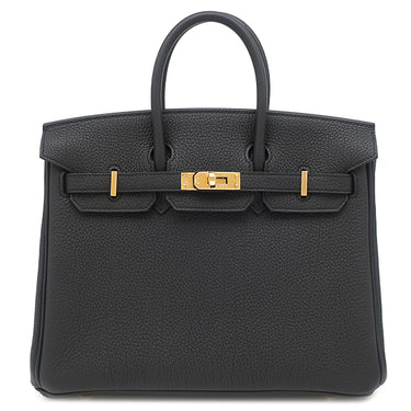 エルメス HERMES バーキン25 ブラック トゴ ハンドバッグ ゴールド金具 新品 未使用 黒