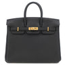 エルメス HERMES バーキン25 ブラック トゴ ハンドバッグ ゴールド金具 新品 未使用 黒
