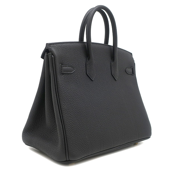 エルメス HERMES バーキン25 ブラック トゴ ハンドバッグ ゴールド金具