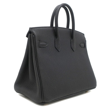 エルメス HERMES バーキン25 ブラック トゴ ハンドバッグ ゴールド金具 新品 未使用 黒