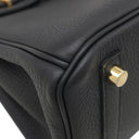 エルメス HERMES バーキン25 ブラック トゴ ハンドバッグ ゴールド金具 新品 未使用 黒