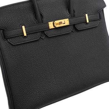 エルメス HERMES バーキン25 ブラック トゴ ハンドバッグ ゴールド金具 新品 未使用 黒