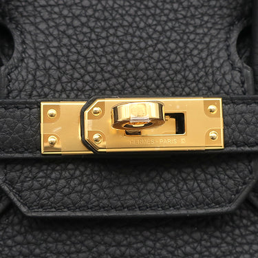 エルメス HERMES バーキン25 ブラック トゴ ハンドバッグ ゴールド金具 新品 未使用 黒