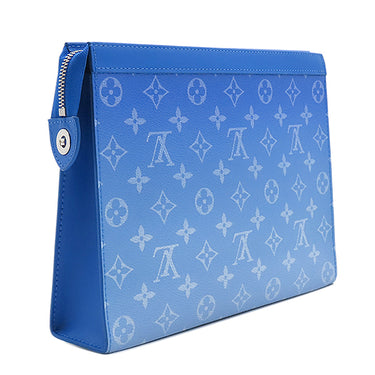ルイヴィトン LOUIS VUITTON ポシェットヴォワヤージュ M45480 モノグラムクラウズ レザー モノグラムクラウズキャンバス クラッチバッグ シルバー金具 クラッチ セカンドバッグ