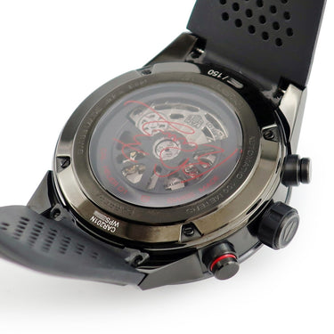 腕時計 タグホイヤー TAG Heuer カレラ クロノグラフ ホイヤー01 AIR-K5 CAR201N.EB0115 自動巻き メンズ 新品同様 錦織圭 コラボ 限定