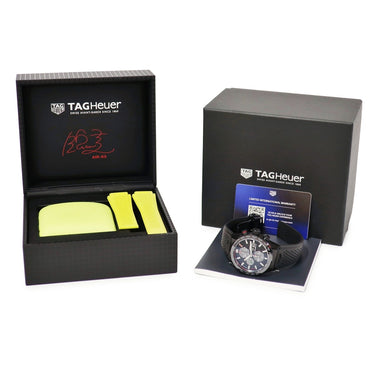 腕時計 タグホイヤー TAG Heuer カレラ クロノグラフ ホイヤー01 AIR-K5 CAR201N.EB0115 自動巻き メンズ 新品同様 錦織圭 コラボ 限定