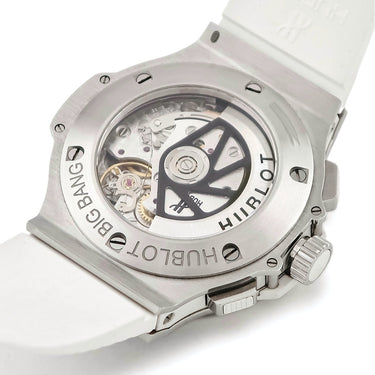 腕時計 ウブロ HUBLOT ビッグバン サンモリッツ 301.SE.230.RW.174 自動巻き メンズ 純正ダイヤ 白 デイト クロノグラフ スモセコ
