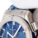 腕時計 ウブロ HUBLOT クラシックフュージョン クロノグラフ ジーンズ 521.NX.2770.NR.JPN18 自動巻き メンズ デニム デイト 限定