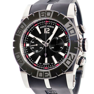 腕時計 ロジェデュブイ ROGER DUBUIS イージーダイバー オートマティック クロノグラフ RDDBSE0282 自動巻き メンズ 黒 限定 ラウンド