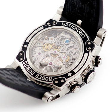 腕時計 ロジェデュブイ ROGER DUBUIS イージーダイバー オートマティック クロノグラフ RDDBSE0282 自動巻き メンズ 黒 限定 ラウンド