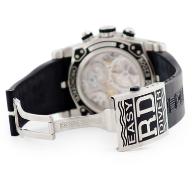 腕時計 ロジェデュブイ ROGER DUBUIS イージーダイバー オートマティック クロノグラフ RDDBSE0282 自動巻き メンズ 黒 限定 ラウンド