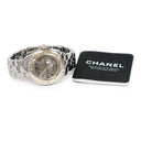 腕時計 シャネル CHANEL J12 クロマティック H4197 自動巻き メンズ レディース K18PG無垢 Ti×PG コンビ グレー ラウンド