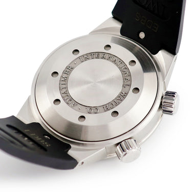 腕時計 IWC IWC アクアタイマー オートマティック IW354807 自動巻き メンズ ブラック 黒 逆回転防止付きインナーベゼル デイト