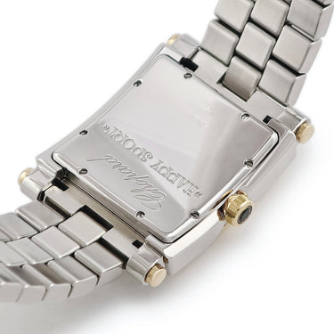 腕時計 ショパール CHOPARD ハッピースポーツ スクエア 28/8471 クオーツ メンズ 純正ダイヤ 5P K18YG×SS コンビ シェル