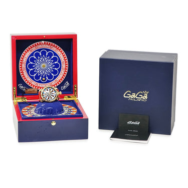 腕時計 ガガミラノ GAGA MILANO マヌアーレ 48MM ラスベガス 5011.LV.03 手巻き メンズ ダーツ柄 マルチカラー GP 限定