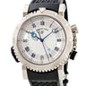 腕時計 ブレゲ BREGUET マリーン ロイヤル 5847BB/12/5ZV 自動巻き メンズ シルバー K18WG無垢 アラーム機能 ギヨシェ