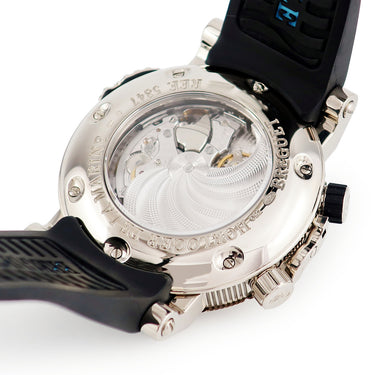 腕時計 ブレゲ BREGUET マリーン ロイヤル 5847BB/12/5ZV 自動巻き メンズ シルバー K18WG無垢 アラーム機能 ギヨシェ