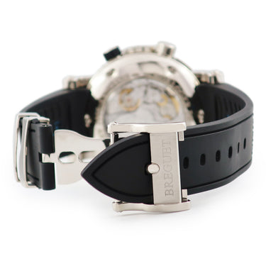 腕時計 ブレゲ BREGUET マリーン ロイヤル 5847BB/12/5ZV 自動巻き メンズ シルバー K18WG無垢 アラーム機能 ギヨシェ