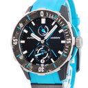 腕時計 ユリスナルダン ULYSSE NARDIN ダイバー ネット アズール 1183-170-2B/3A 自動巻き メンズ カーボン ダブルエックス X ラウンド
