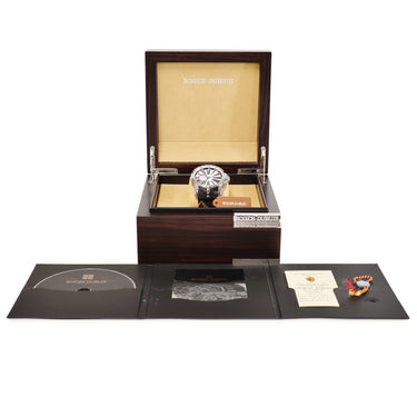 腕時計 ロジェデュブイ ROGER DUBUIS エクスカリバー 45mm EX45-77-90-00/01R00/B 自動巻き メンズ ホワイト ローマン スモセコ 限定