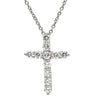 ティファニー Tiffany & Co スモールクロス ダイヤ ペンダント プラチナシルバー Pt950 ダイヤモンド ネックレス 11石 11石 クロス 十字架