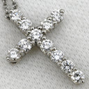 ティファニー Tiffany & Co スモールクロス ダイヤ ペンダント プラチナシルバー Pt950 ダイヤモンド ネックレス 11石 11石 クロス 十字架