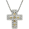 ダミアーニ DAMIANI ベルエポック S ブラウンダイヤ ホワイトゴールド K18WG ダイヤモンド ネックレス 18K 750 WG 十字架 クロス ペンダント