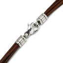 ブルガリ BVLGARI トンド サクラ ペンダント イエローゴールド×シルバー K18YG ステンレススチール レザー ネックレス 桜モチーフ SS 18K 750YG 18金 5連ストラップ