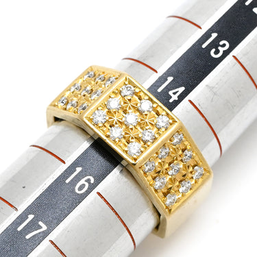 TASAKI TASAKI オクタゴン ダイヤ イエローゴールド K18YG ダイヤモンド リング 指輪 K18YG Au750 18K 18金 八角形 幅広 オールドモデル ヴィンテージ 15号