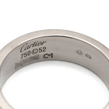 カルティエ Cartier ラブリング 2006年クリスマス限定モデル ホワイトゴールド K18WG #52 リング 指輪 LOVE Ring Au750 18K 18金 12号