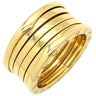 ブルガリ BVLGARI ビーゼロワン B-zero1 5バンドリング イエローゴールド K18YG #62(JP12) リング 指輪 BVLGARI Au750 YG 18K 18金 20号