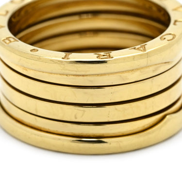 ブルガリ BVLGARI ビーゼロワン B-zero1 5バンドリング イエローゴールド K18YG #62(JP12) リング 指輪 BVLGARI Au750 YG 18K 18金 20号