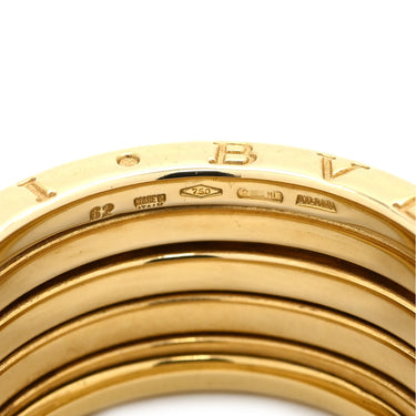 ブルガリ BVLGARI ビーゼロワン B-zero1 5バンドリング イエローゴールド K18YG #62(JP12) リング 指輪 BVLGARI Au750 YG 18K 18金 20号