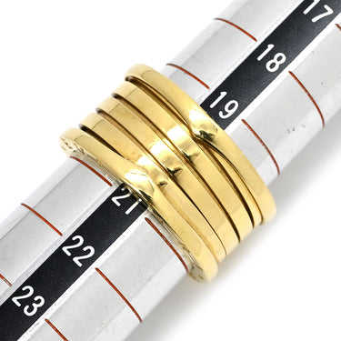 ブルガリ BVLGARI ビーゼロワン B-zero1 5バンドリング イエローゴールド K18YG #62(JP12) リング 指輪 BVLGARI Au750 YG 18K 18金 20号