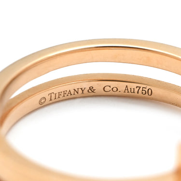 ティファニー Tiffany & Co Tスクエア ラップ ローズゴールド K18PG ダイヤモンド リング 指輪 ピンクゴールド AU750 18K 7石 7P ダイヤモンド 22号