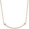 ティファニー Tiffany & Co T スマイル ペンダント スモール ダイヤモンド ピンクゴールド K18PG ダイヤモンド ネックレス T&Co. T smile K18PG Au750 18K 18金