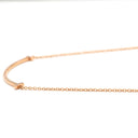 ティファニー Tiffany & Co T スマイル ペンダント スモール ダイヤモンド ピンクゴールド K18PG ダイヤモンド ネックレス T&Co. T smile K18PG Au750 18K 18金