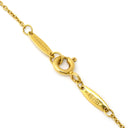 ティファニー Tiffany & Co バイザヤード シングルダイヤモンド ペンダント イエローゴールド K18YG ダイヤモンド ネックレス Au750 T&Co. 1P エルサペレッティ