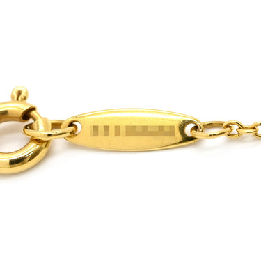 ティファニー Tiffany & Co バイザヤード シングルダイヤモンド ペンダント イエローゴールド K18YG ダイヤモンド ネックレス Au750 T&Co. 1P エルサペレッティ