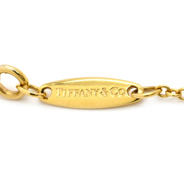 ティファニー Tiffany & Co バイザヤード シングルダイヤモンド ペンダント イエローゴールド K18YG ダイヤモンド ネックレス Au750 T&Co. 1P エルサペレッティ