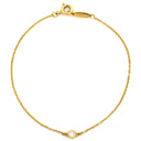 ティファニー Tiffany & Co バイザヤード イエローゴールド K18YG ダイヤモンド ブレスレット Au750 18K 18金 T&Co. エルサペレッティ ダイヤ 1P 1石 1粒