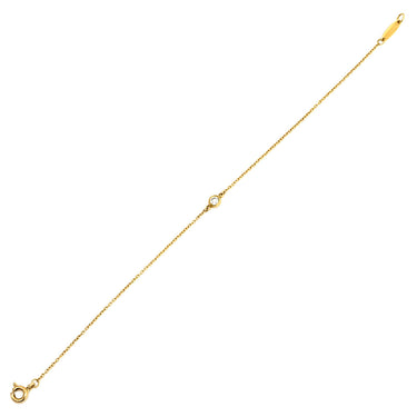 ティファニー Tiffany & Co バイザヤード イエローゴールド K18YG ダイヤモンド ブレスレット Au750 18K 18金 T&Co. エルサペレッティ ダイヤ 1P 1石 1粒