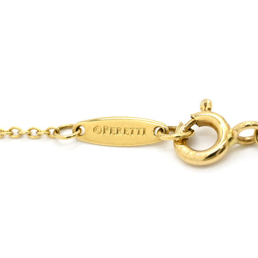 ティファニー Tiffany & Co バイザヤード イエローゴールド K18YG ダイヤモンド ブレスレット Au750 18K 18金 T&Co. エルサペレッティ ダイヤ 1P 1石 1粒