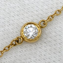 ティファニー Tiffany & Co バイザヤード イエローゴールド K18YG ダイヤモンド ブレスレット Au750 18K 18金 T&Co. エルサペレッティ ダイヤ 1P 1石 1粒