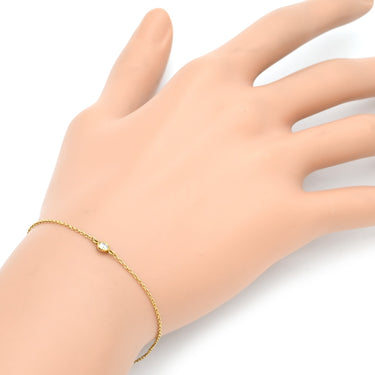 ティファニー Tiffany & Co バイザヤード イエローゴールド K18YG ダイヤモンド ブレスレット Au750 18K 18金 T&Co. エルサペレッティ ダイヤ 1P 1石 1粒