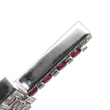 ダミアーニ DAMIANI ベルエポック ラージサイズ ホワイトゴールド K18WG ダイヤモンド ルビー ネックレス ペンダント 750 18金 ダイヤ ルビー クロス 十字架