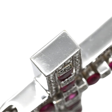 ダミアーニ DAMIANI ベルエポック ラージサイズ ホワイトゴールド K18WG ダイヤモンド ルビー ネックレス ペンダント 750 18金 ダイヤ ルビー クロス 十字架