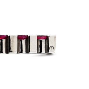 ダミアーニ DAMIANI ベルエポック ラージサイズ ホワイトゴールド K18WG ダイヤモンド ルビー ネックレス ペンダント 750 18金 ダイヤ ルビー クロス 十字架