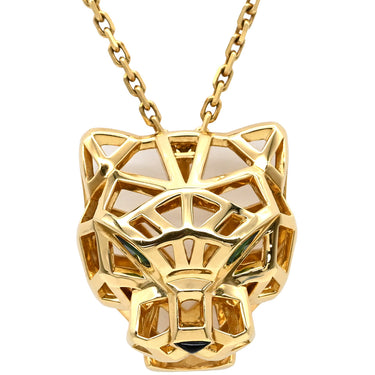 カルティエ Cartier パンテール ドゥ カルティエ N7424210 イエローゴールド K18YG オニキス ツァボライト ネックレス 18K オニキス ツァボライトガーネット