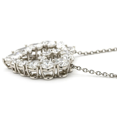 ハリーウィンストン Harry Winston オープンクラスター ダイヤ ハート ラージ PEDPHSLGOC プラチナシルバー Pt950 ダイヤモンド ネックレス